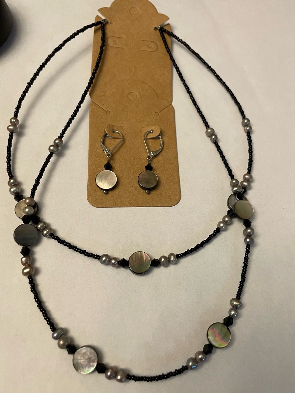Lia Sophia Daybreak necklace and earring set